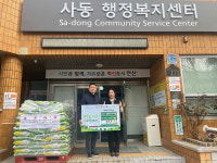 안산시민 김칠성씨, 쌀 10㎏ 100포대 안산시 사동 행정복지센터에 기탁