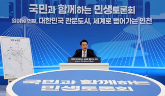 [포토] 인천 민생토론회, 발언하는 윤석열 대통령