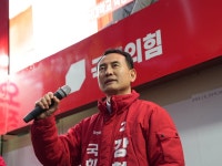 [4·10 총선] 국민의힘 강철호 죽전누리에뜰 사거리에서 출정식