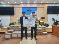 안산 광명교회, 안산 원곡동에 라면 30박스 후원