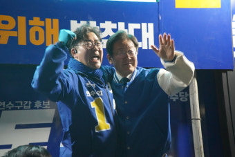 [4.10 총선현장]이재명 민주당 대표, 박찬대 막판 지원 유세