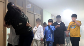 [포토] 발달장애인 소방안전훈련