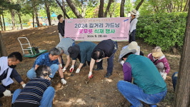 안산시 부곡동 행정복지센터, 하트 공원에 꽃무릇 1만5000포기 식재
