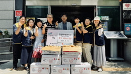 한울타리 봉사단, 감자 140㎏ 안산시 와동 행정복지센터에 전달