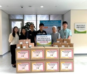한전KPS㈜ 분당사업소, 성남시 독거노인종합지원센터에 수건 870개 기탁
