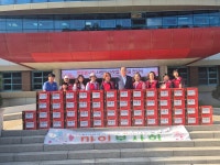 동두천 마임봉사회, 라면 100박스 전달