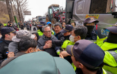 [포토] 전봉준 투쟁단 남태령 2차 트랙터 집회