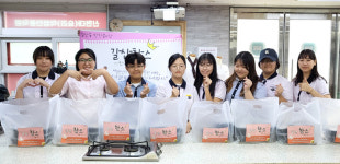 갈산중학교 반찬봉사단, 나눔 실천