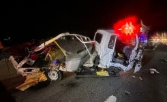 서해안고속도로 포승읍 구간서 1톤 화물차 사고⋯3명 부상