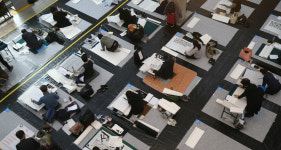 [현장] 한 획에 담은 추모…검여 유희강 50주기 휘호대회