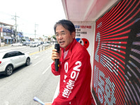 이동환 고양시장 후보, 1일 고양·관산·내유동 외곽 교통 공약 집중 유세