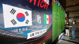 [포토] 인천시청역서 월드컵 함성 울린다