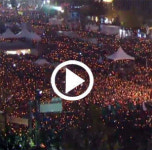 [동영상] 광화문 촛불집회 팩트TV 생중계, 청와대 행진 일부허용…박사모 등 보수단체 “강제하야 반대”