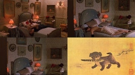 몽상가들, 에바 그린의 침실에 조선시대 그림이?