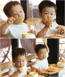 ‘슈퍼맨이 돌아왔다’ 서언-서준 셀프 시식! 호박 스프 범벅 ‘컬러풀 페이스’