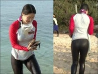 임지연 대박, 몸에 딱 붙는 래쉬가드 입고 S라인+애플힙 뒤태 뽐내 후방 주의