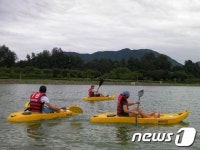 전남 나주시 영산강에서 카누배우고 황포돗배도 타세요