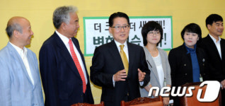 박지원 비대위원장, 시민사회단체 대표단 만남