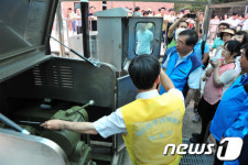 박원순 시장, 망원빗물펌프장 방문