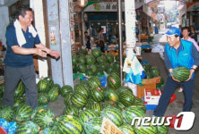 이재오의원 서울 목동시장 방문