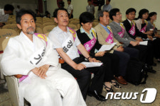 한자리에 모인 통합진보당 당대표, 최고위원 후보들