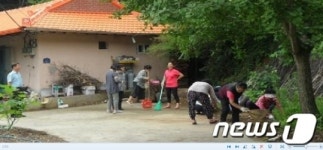 청양군 목면 자원봉사회 사랑의 봉사활동 펼쳐