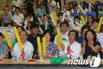 女양궁 기보배 응원, '광주에서 런던까지'