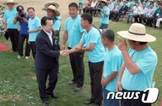 [사진]김완주 전북도지사, 4H본부 한마음대회 참석