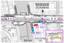 지하철 9호선 2단계, 코엑스사거리 통합출입구 설치