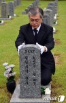 사병묘역 찾은 문재인 후보
