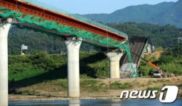 붕괴된 파주 장남교