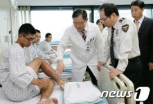김기용 경찰청장, 경찰병원 방문
