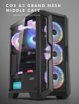 콕스, A3 그랜드 메쉬 PC케이스 정식 출시