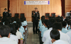 이창무 남양주서장, 수동중학교서 학교폭력 예방 특강
