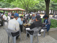 고양시 호수공원에 바둑광장 설치