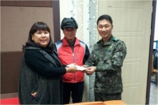 정용호 남구 관교동 예비군동대장, 성금 전달