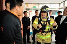 남상호 소방방재청장, 송도119안전센터 방문