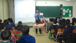 하늘바다파출소, 용유중학교서 물놀이 안전 학습