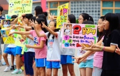 학생회장으로 뽑아주세요 유세 후끈