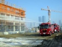 고층 공사현장 화재 대비 송도119안전센터 소방훈련