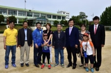 이재정 도교육감 후보, 파주 군내 초등학교 방문