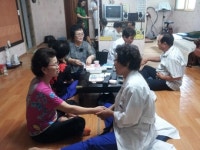 동두천 생연1동 수지침 봉사단, 경로당 자원봉사