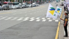 민방공 대피훈련 법원사거리 못 지나가요