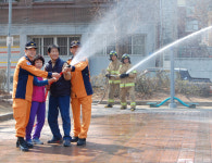 오산소방서 호스릴 비상소화장치 사용교육