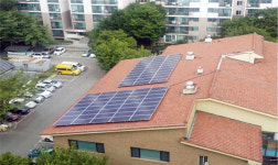 사회복지시설에 태양광 발전설비 에너지 절약