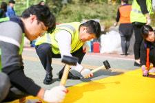 계양구, 효성서초 인근 횡단보도에 옐로카펫 설치
