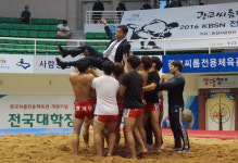 광교 씨름전용체육관 첫 꽃가마 주인 경기대