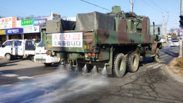 김포시, AI 확산 방지위해 軍제독차 동원