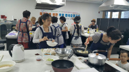 함박마을 사랑모임, 외국인 대상 한국요리 무료 강좌