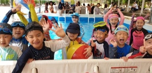 올해도 풀장 만든 수원 산의초 물 만난 동심 夏夏夏 신나요